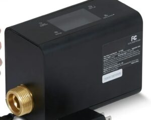 Photo of a smart water leak detector.